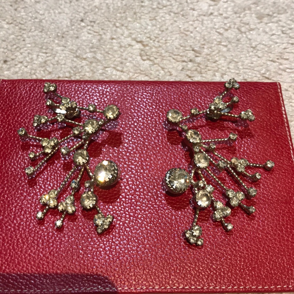 Rhinestone earrings - Picture 2 of 4